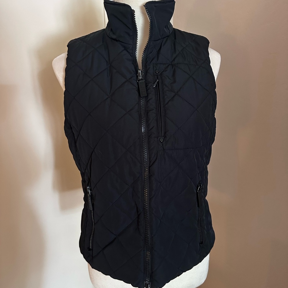 Lauren Ralph Lauren Reversible Quilted Black/White Women's Vest